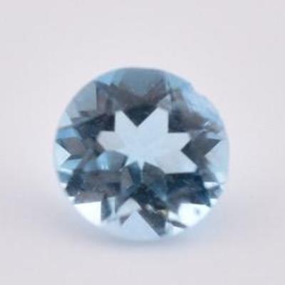 0.8 Carat Round Sky Blue Topaz