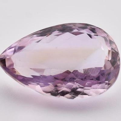 24.9 Carat Natural Unheated Pear Amethyst