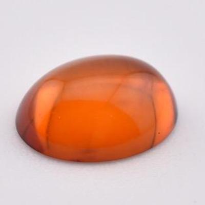 0.9 Carat Oval Amber Cabochon