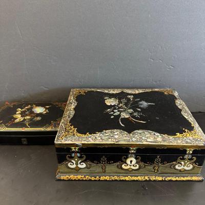 Shell Detail Stationery Box