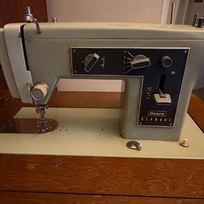 Vintage Sears Kenmore Model 1301 Sewing Machine Table w/Foot Pedal