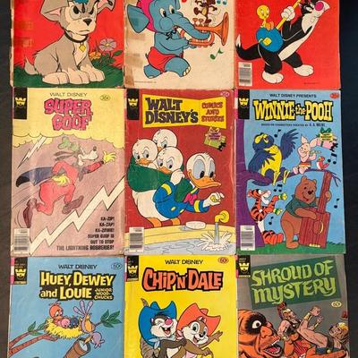 1960-80’s Original Comics Published By Western Lot Of 9