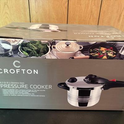 *NEW* Crofton 6.3 Qt Stainless Steel Pressure Cooker