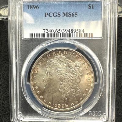 1896 Morgan Dollar…PCGS MS65