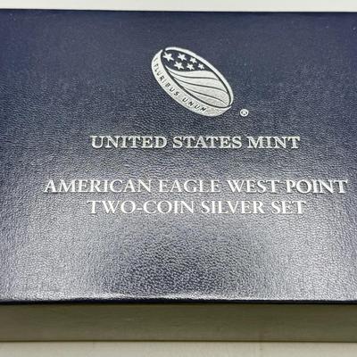 2013 American Eagle West Point Two Coin Silver Set 