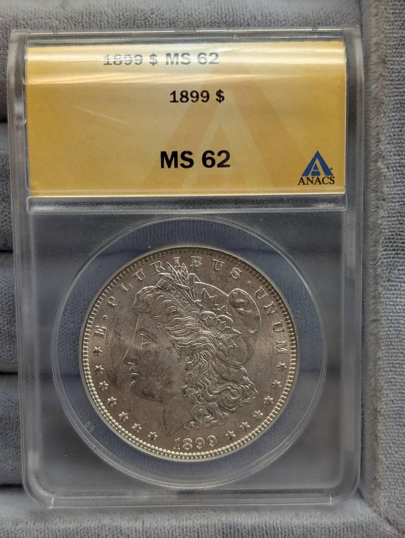 1899 Morgan Dollar…ANACS MS62