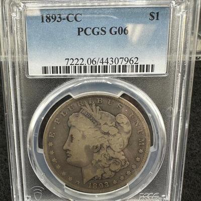 1893-CC Morgan Dollar…PCGS 606