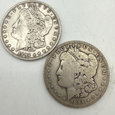 1892-S And 1894-S Morgan Dollars 