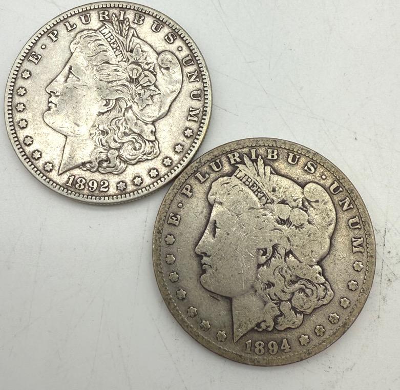 1892-S And 1894-S Morgan Dollars 