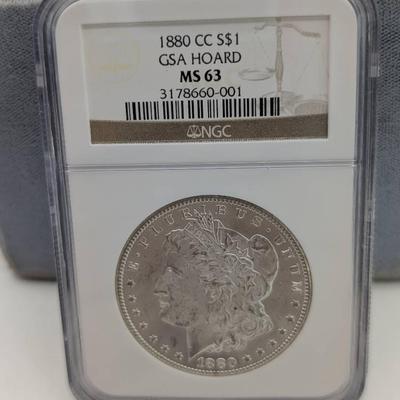 1880-CC Morgan Dollar...NGC M263