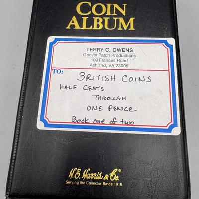 Album Of British Half Cents & Pennies