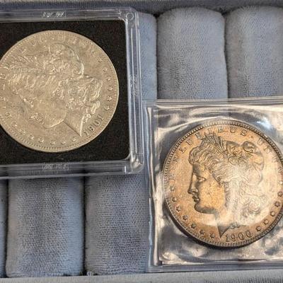 1901-S And 1900 Morgan Dollars 