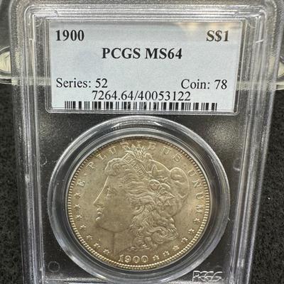 1900 Morgan Dollar PCGS MS64