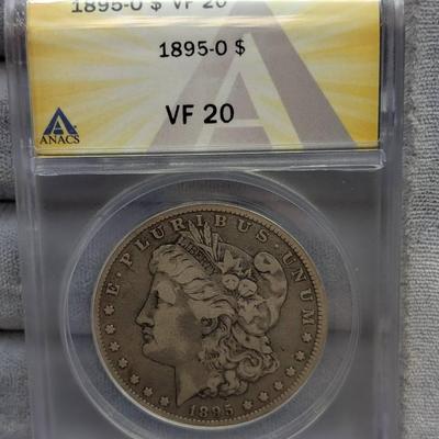 1895-O Morgan Dollar…ANACS VF20