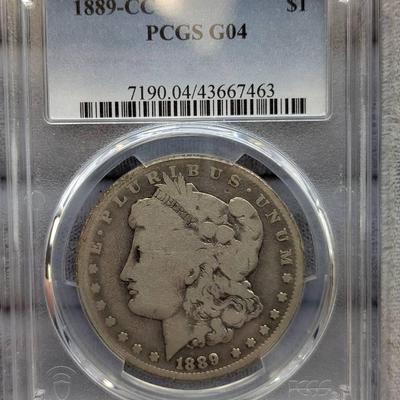1889-CC Morgan Dollar…PCGS G04