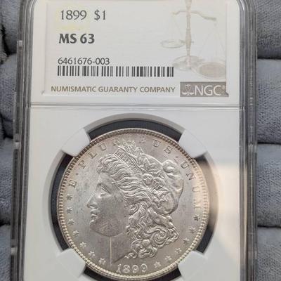 1899 Morgan Dollar…NGC MS63
