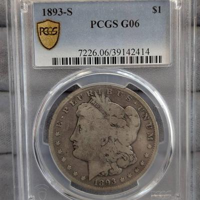 1893-S Morgan Dollar… PCGS G06