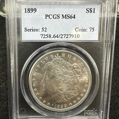 1899 Morgan Dollar, PCGS MS64