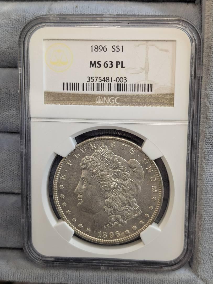 1896 Morgan Dollar NGC..MS63 PL