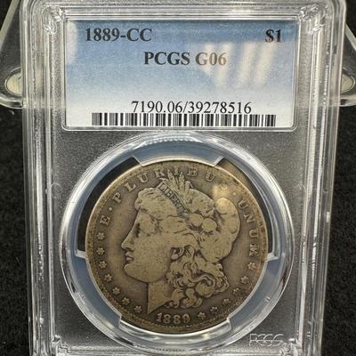 1889-CC Morgan Dollar…PCGS G06