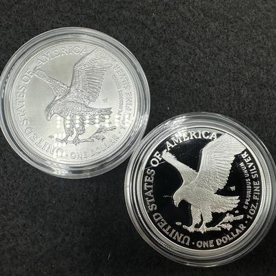 2022 Proof & Uncirculated Silver Eagles