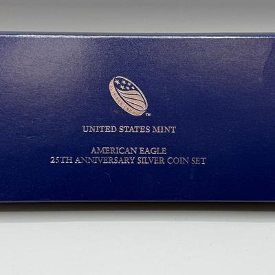 American Eagle 25th Anniversary Silver Coin Set 