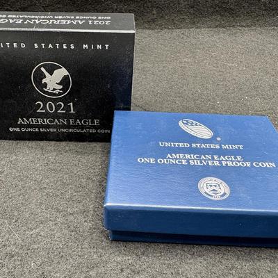 2021 Proof & Uncirculated Silver Eagles 