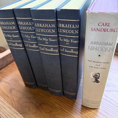 Abraham Lincoln The War Years By Carl Sandburg 4 Volume Set Copyright 1939 With bonus book