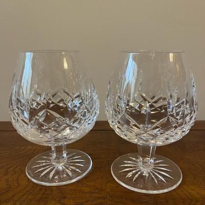 2 Waterford Crystal Brandy Snifters 