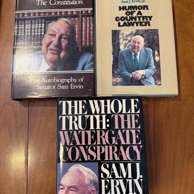 Signed Sam J. Ervin, Jr. Book Collection – 3 Volumes