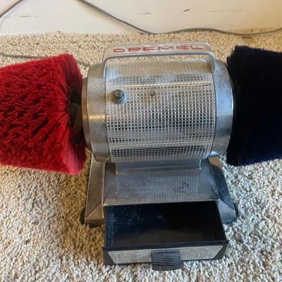 vintage Dremel electric shoe polisher, likely a model like the 70 or 80 