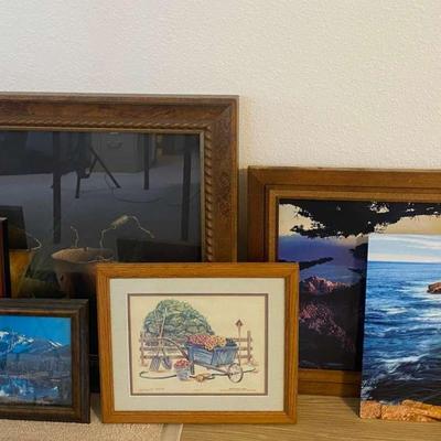 Wall Art Prints & Photography (7) Total Including Brent Langley Signed & Brady Kesner on Metal