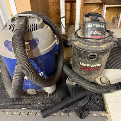 12 Gallon And 6 Gallon Shop Vacs 
