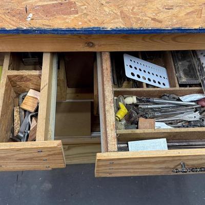 Contents Of 4 Drawers In Work Shop