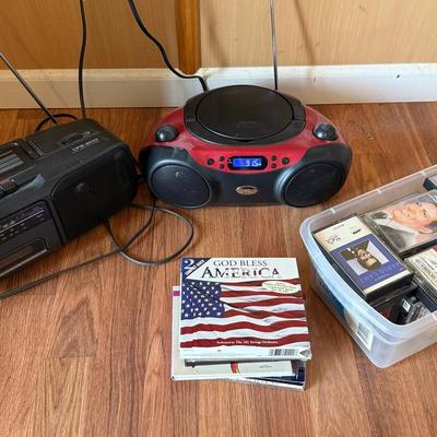 CD / Radio, And Radio / Cassette Player, CD’s & Cassette Tapes
