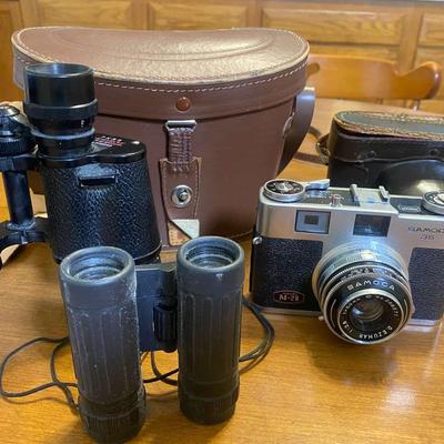 Vintage Camera & Binocular Lot - Including Samoga & Daylite