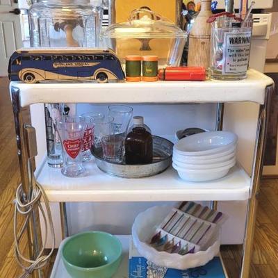 Retro Rolling Cart + (LR)