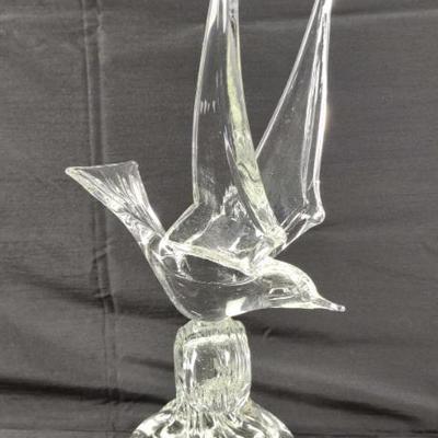 Murano Cristallo Seagull on Wave