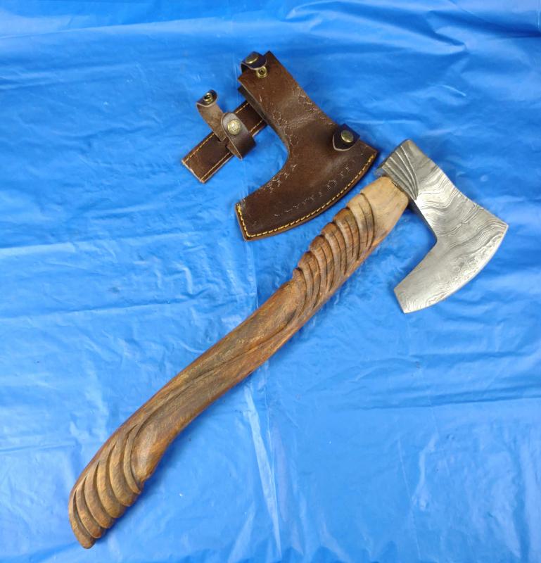 Damascus Bearded Axe