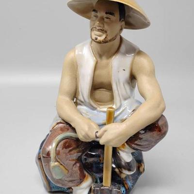 Chinese Shiwan Mudman Figurine 