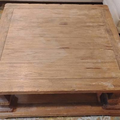 Rustic Wood Coffee Table 