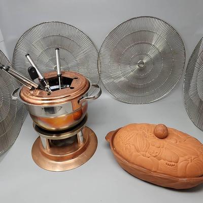 Copper, Metal And Terra Cotta Kitchenwares