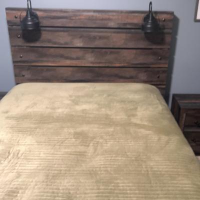 Queen Bed With  Matching Side Tables