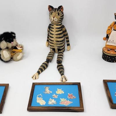 Cat Dolls! Dolly Dingle Matted Paper Dolls, Boyd's, Wooden And Paper Mache 