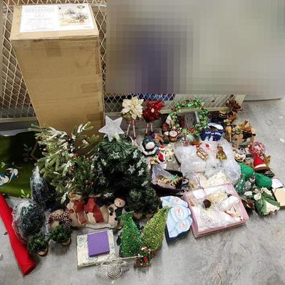 Vintage Christmas Ornaments And Table Top Trees