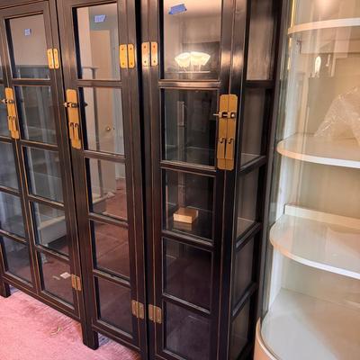 Pair Of (single) Asian Display Cabinets #1 