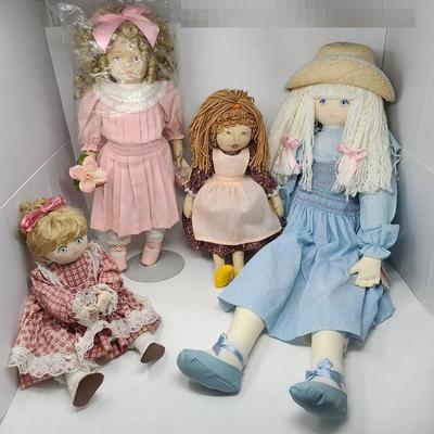 Large Sculpted And Panel Dolls - Dolls By Pauline And More!