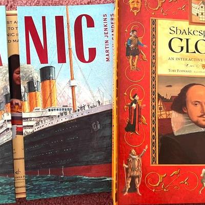 Pop Up Books- Titanic And Shakespeare ‘s Globe