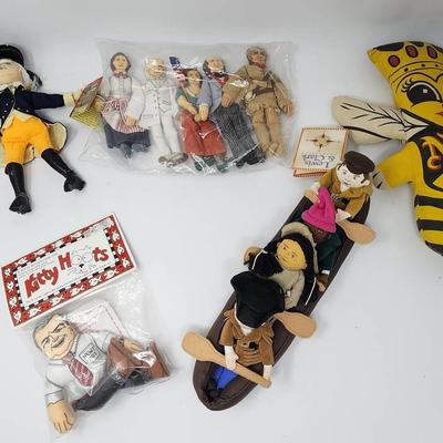 Panel Dolls - Colonial, Lewis And Clark, Kitty Hoots And More!