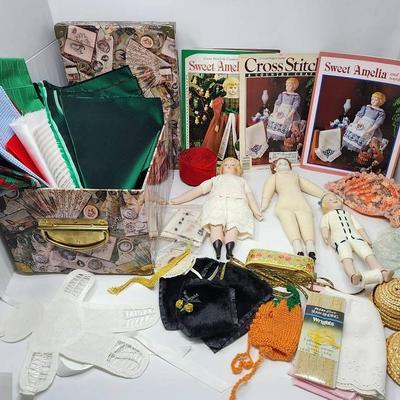 Sweet Amelia Dolls And Her Wardrobe Makings - Other Fabrics & Sewing Materials Included